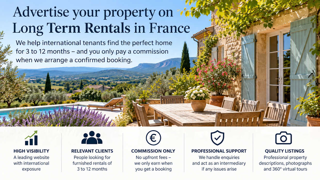 advertise with long term rentals in France