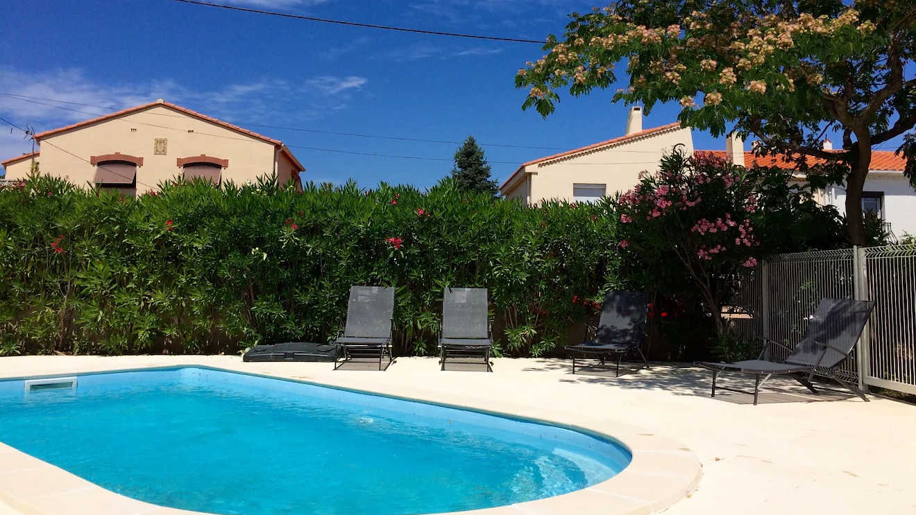 Argeles sur Mer villa with pool for long term rent in France