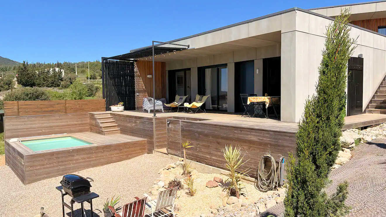 Félines-Minervois - 2 bed Eco house for rent in France