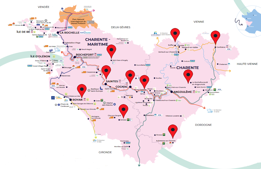 charente map